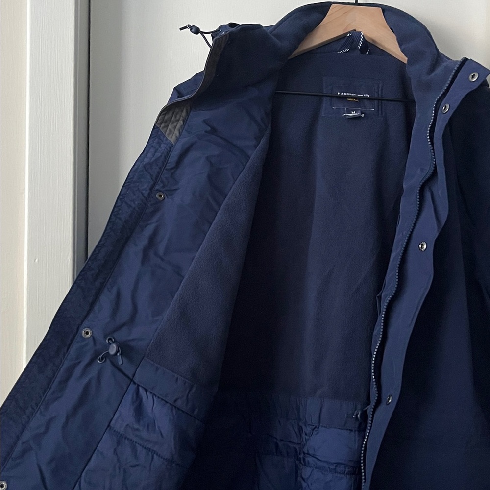 Lands' End Men's Blue Squall Parka Coat; like new, size M 38-40 - Picture 6 of 7